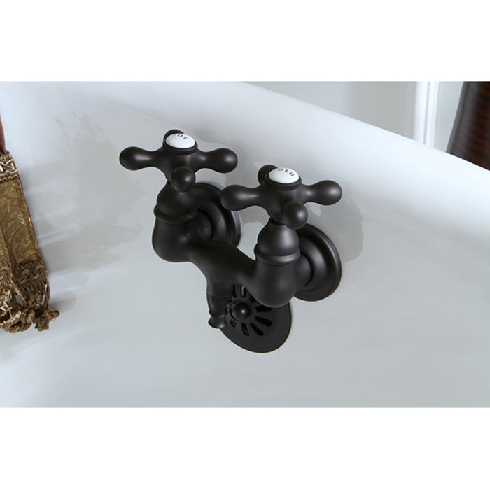 Kingston Heirloom CC37T5 - Vintage Two-Handle 2-Hole Tub Wall Mount Tub Faucet, Oil Rubbed Bronze