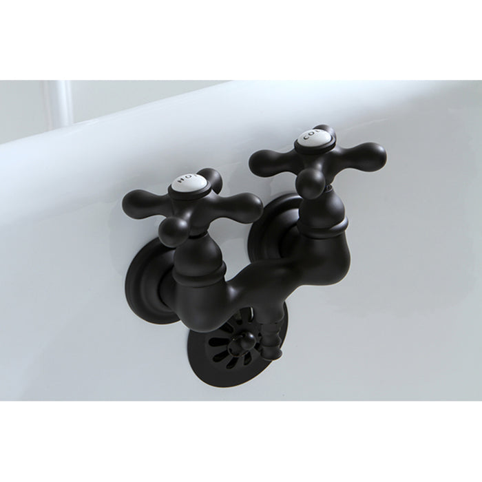 Kingston Heirloom CC37T5 - Vintage Two-Handle 2-Hole Tub Wall Mount Tub Faucet, Oil Rubbed Bronze
