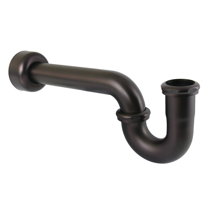 Kingston Trimscape CC4125 1-1/2 Inch Decor P-Trap with High Box Flange, 13-1/16 Inch Length, 18 Gauge, Oil Rubbed Bronze