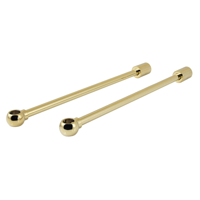 Kingston Vintage CC412 Tub Supply Line Wall Support for CC46x, CC47x, CC48x, Polished Brass