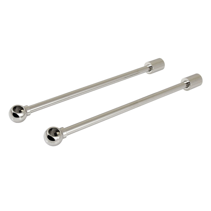 Westbrass D120-01 3/8" X 20" Annealed Brass Bullnose Faucet Supply Riser, Polished Brass