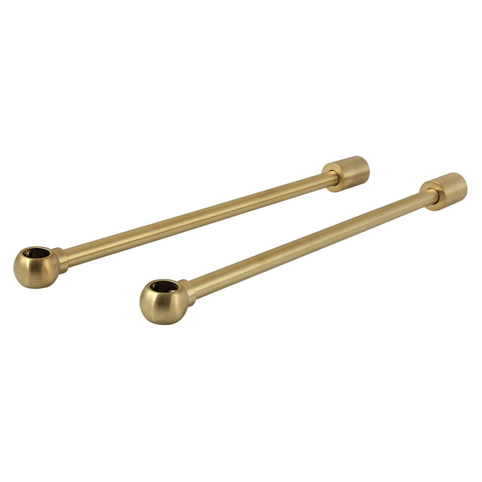 CC417 Tub Supply Line Wall Support for CC46x, CC47x, CC48x, Brushed Brass