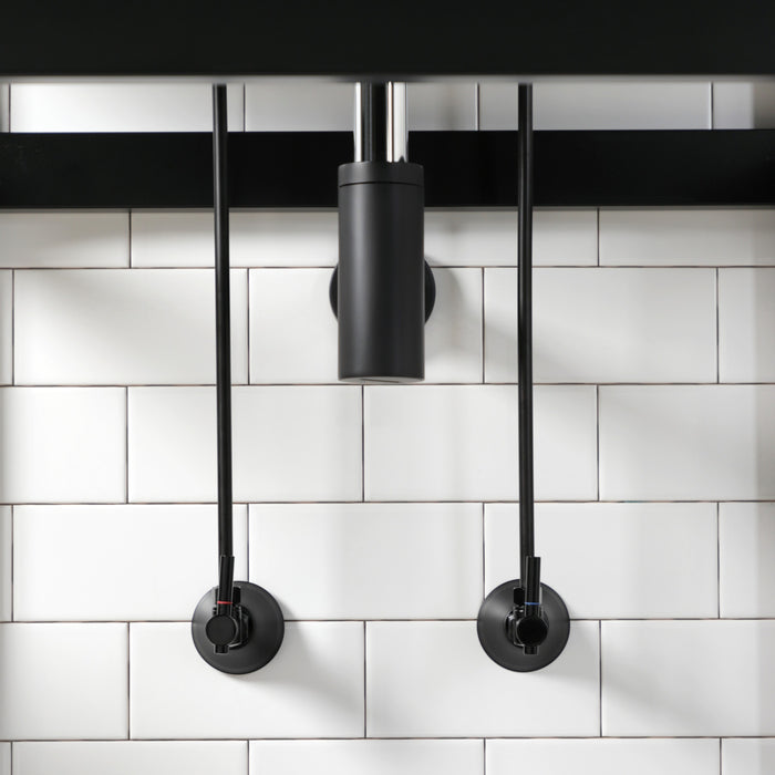 Trimscape CC43100DLLKB30 Modern Plumbing Sink Trim Kit with Bottle Trap, Matte Black