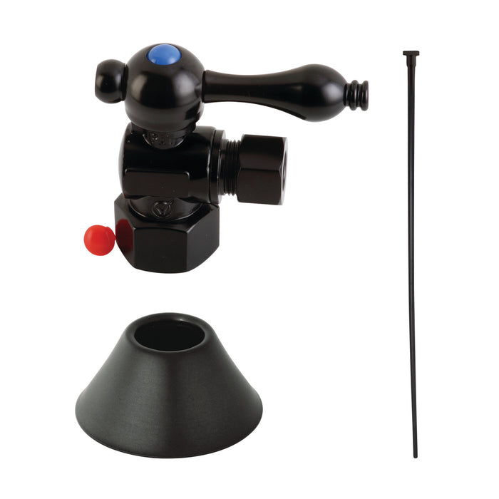 Kingston Heirloom CC43100TKF20 - Trimscape Traditional Plumbing Toilet Trim Kit, Matte Black