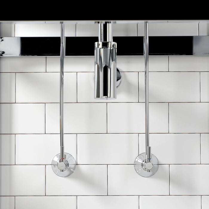 Kingston Sona CC43101DLLKB30 - Trimscape Modern Plumbing Sink Trim Kit with Bottle Trap, Polished Chrome