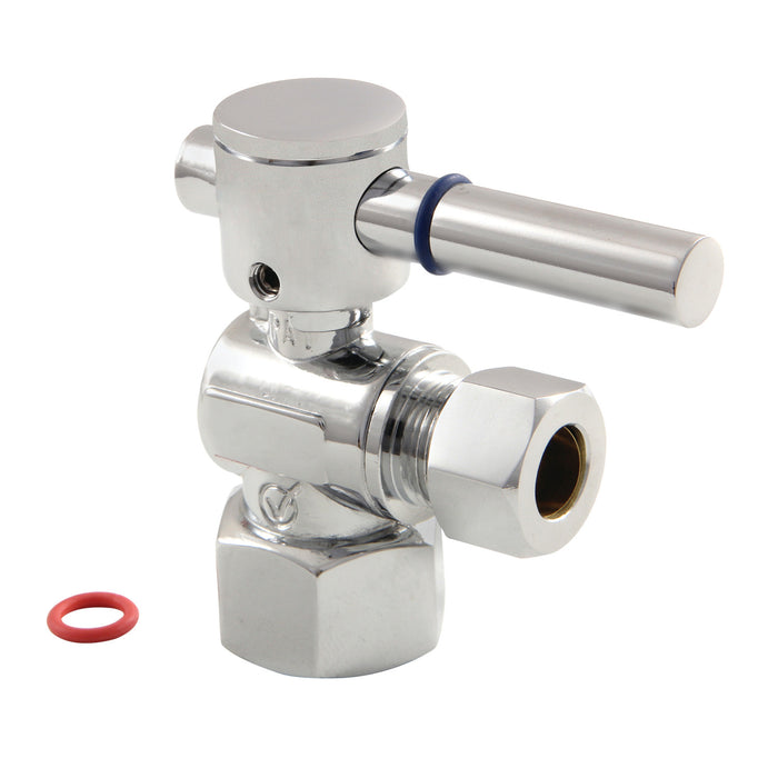 Kingston Sona CC43101DL - Concord 1/2-Inch FIP x 3/8-Inch O.D. Comp Quarter-Turn Angle Shut-Off Valve, Polished Chrome