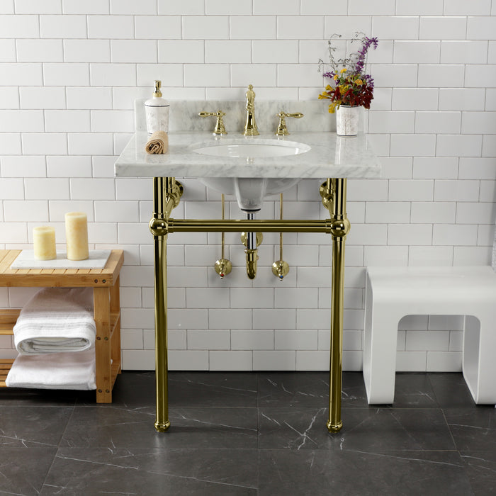 Trimscape CC43102LKB30 Traditional Plumbing Sink Trim Kit with P-Trap, Polished Brass