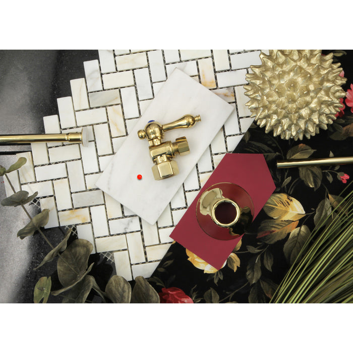 Kingston Heirloom CC43102TKF20 - Trimscape Traditional Plumbing Toilet Trim Kit, Polished Brass