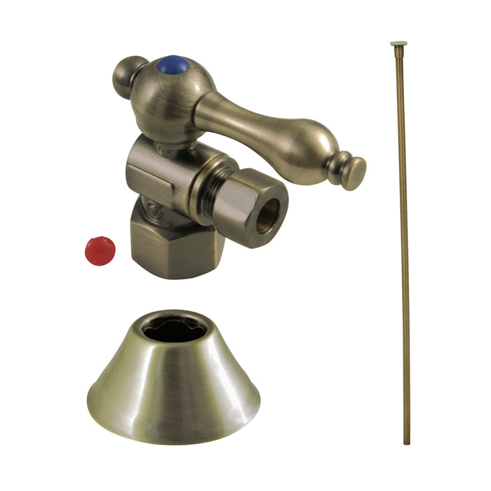 Kingston Heirloom CC43103TKF20 - Trimscape Traditional Plumbing Toilet Trim Kit, Antique Brass