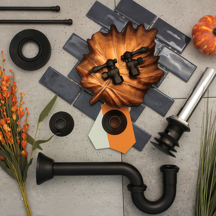 Kingston Heirloom CC43105VOKB30 - Trimscape Traditional Plumbing Sink Trim Kit with P-Trap and Overflow Drain, Oil Rubbed Bronze