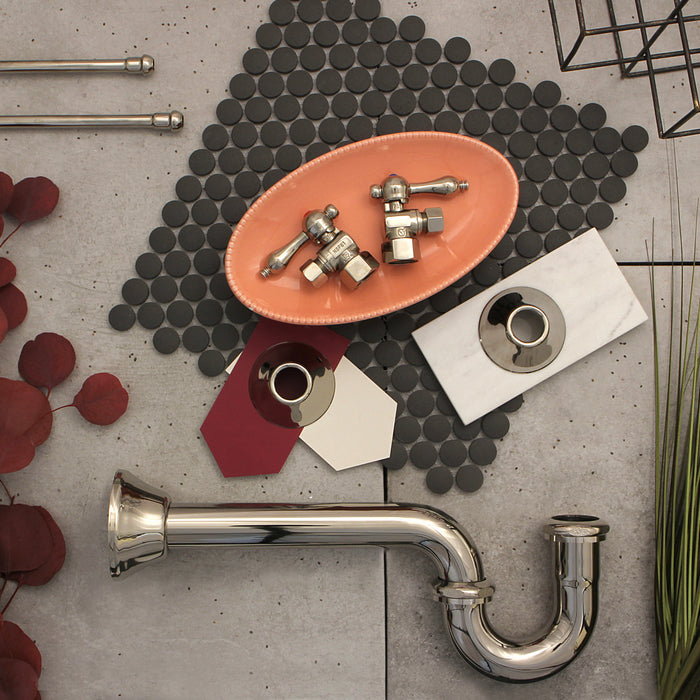 Kingston Heirloom CC43106LKB30 - Trimscape Traditional Plumbing Sink Trim Kit with P-Trap, Polished Nickel