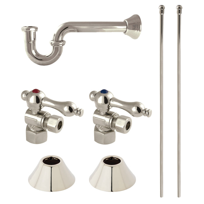 Trimscape CC43106LKB30 Traditional Plumbing Sink Trim Kit with P-Trap, Polished Nickel