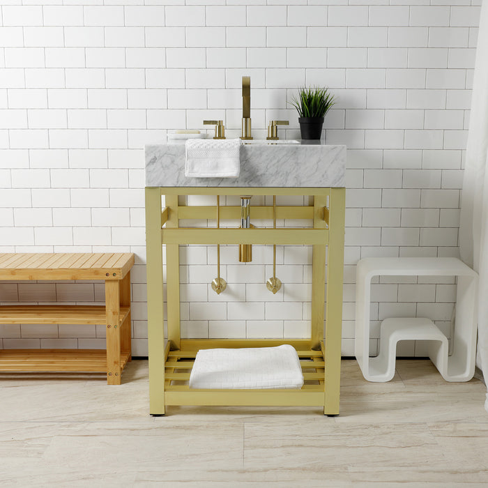 Trimscape CC43107DLLKB30 Modern Plumbing Sink Trim Kit with Bottle Trap, Brushed Brass