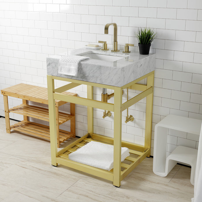 Trimscape CC43107DLLKB30 Modern Plumbing Sink Trim Kit with Bottle Trap, Brushed Brass