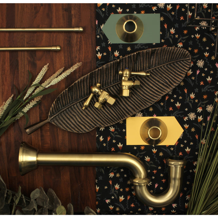 Kingston Heirloom CC43107LKB30 - Trimscape Traditional Plumbing Sink Trim Kit with P-Trap, Brushed Brass