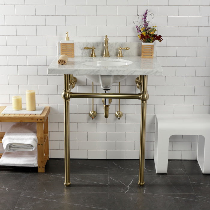 Kingston Heirloom CC43107LKB30 - Trimscape Traditional Plumbing Sink Trim Kit with P-Trap, Brushed Brass