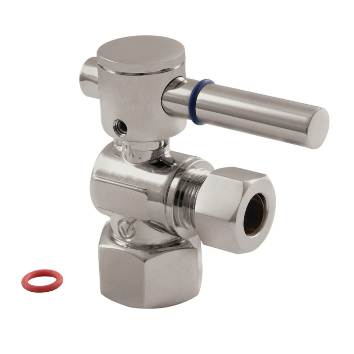 Kingston Sona CC43108DL - Concord 1/2-Inch FIP x 3/8-Inch O.D. Comp Quarter-Turn Angle Shut-Off Valve, Brushed Nickel
