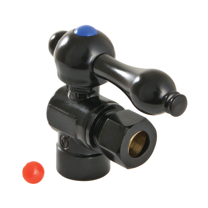 Kingston Heirloom CC43200 - Vintage 1/2-Inch Sweat x 3/8-Inch O.D. Comp Angle Shut-Off Valve, Matte Black