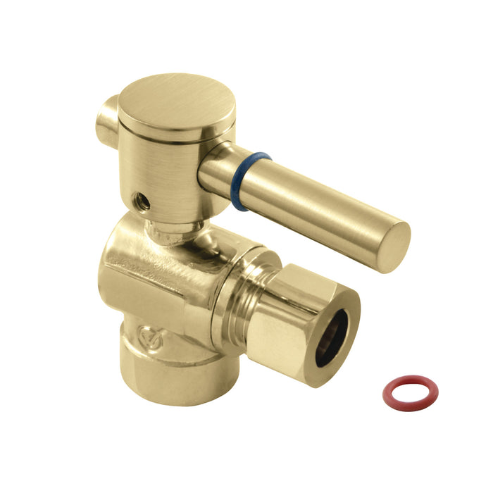 Kingston Sona CC43202DL - Concord 1/2-Inch Sweat x 3/8-Inch O.D. Comp Angle Shut-Off Valve, Polished Brass