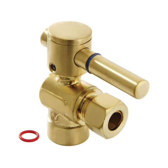 Kingston Sona CC43207DL - Concord 1/2-Inch Sweat x 3/8-Inch O.D. Comp Angle Shut-Off Valve, Brushed Brass