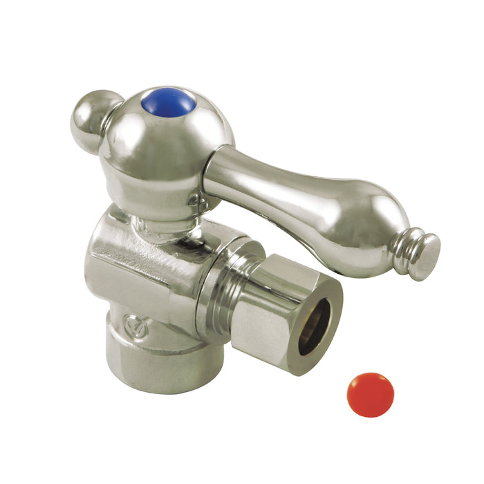 Kingston Heirloom CC43208 - Vintage 1/2-Inch Sweat x 3/8-Inch O.D. Comp Angle Shut-Off Valve, Brushed Nickel