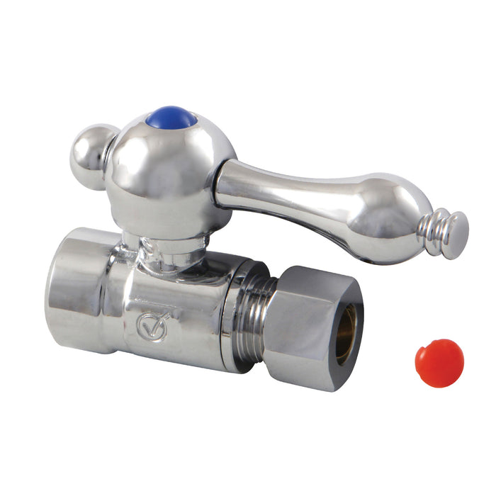 Kingston Heirloom CC43251 - Vintage 1/2-Inch Sweat x 3/8-Inch O.D. Comp Straight Shut-Off Valve, Polished Chrome
