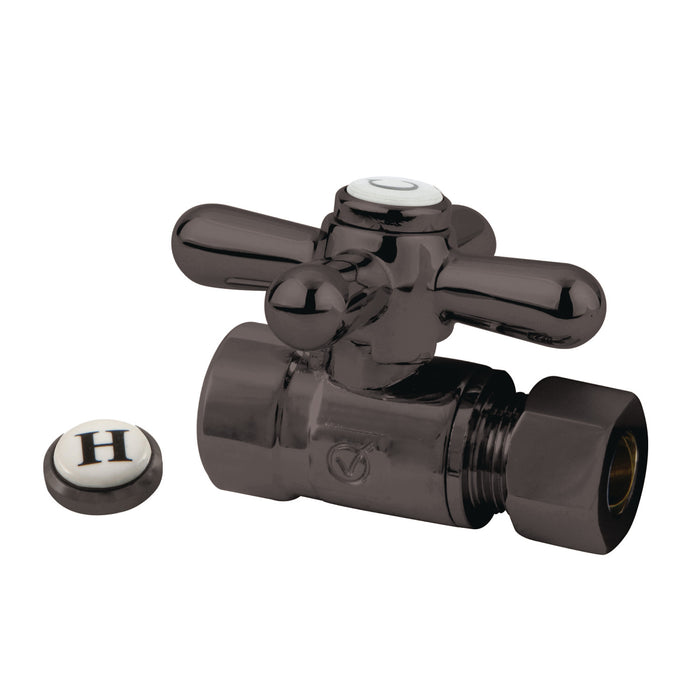 Kingston Heirloom CC43255X - Vintage 1/2-Inch Sweat x 3/8-Inch O.D. Comp Straight Shut-Off Valve, Oil Rubbed Bronze