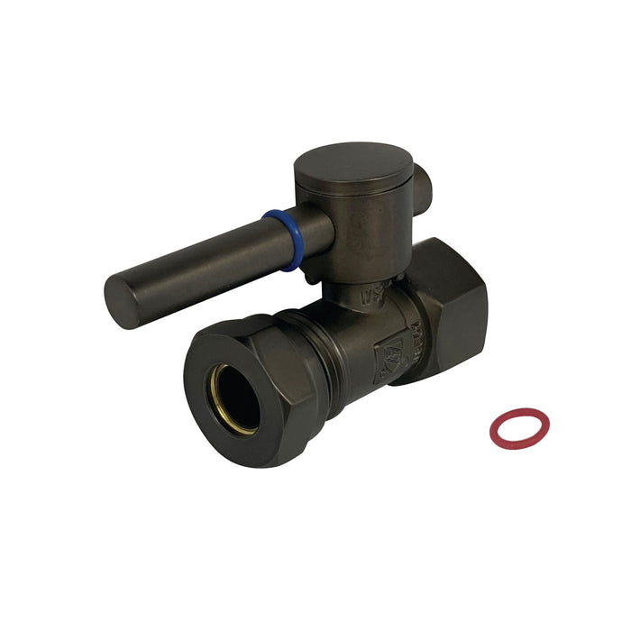 Kingston Sona CC44155DL - Concord 1/2-Inch FIP x 1/2-Inch or 7/16-Inch Slip Joint Quarter-Turn Straight Shut-Off Valve, Oil Rubbed Bronze
