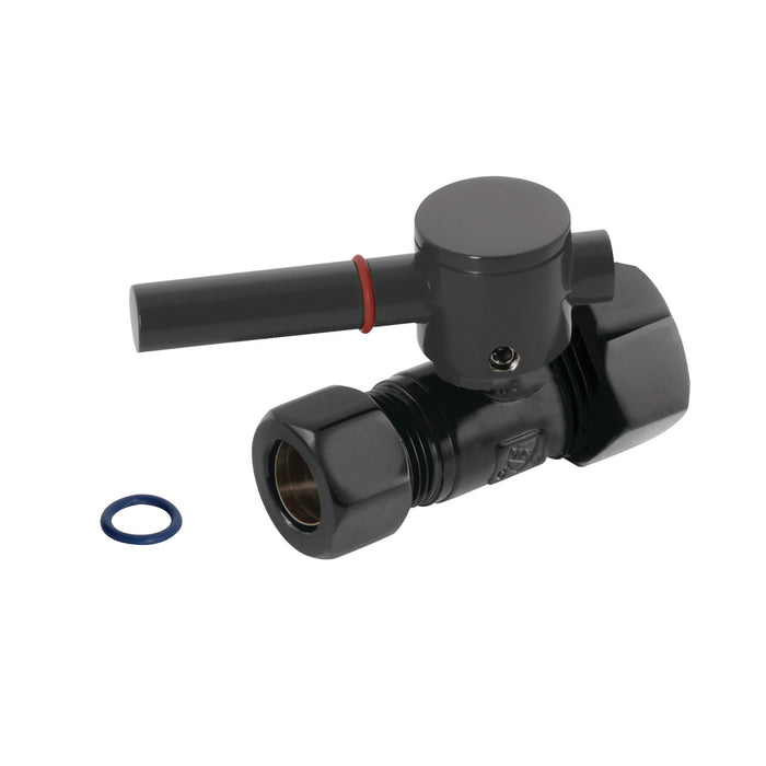 Kingston Sona CC44450DL - Concord 5/8-Inch O.D. Comp x 1/2-Inch O.D. Comp Quarter-Turn Straight Shut-Off Valve, Matte Black