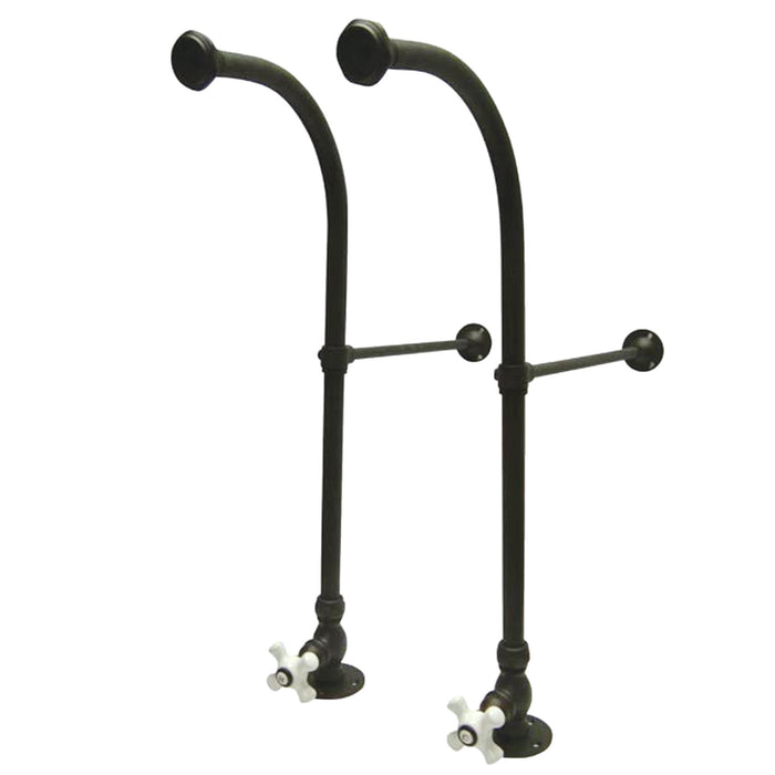 Kingston Vintage CC455CX Rigid Freestand Supplies with Stops and Cross Handles, Oil Rubbed Bronze