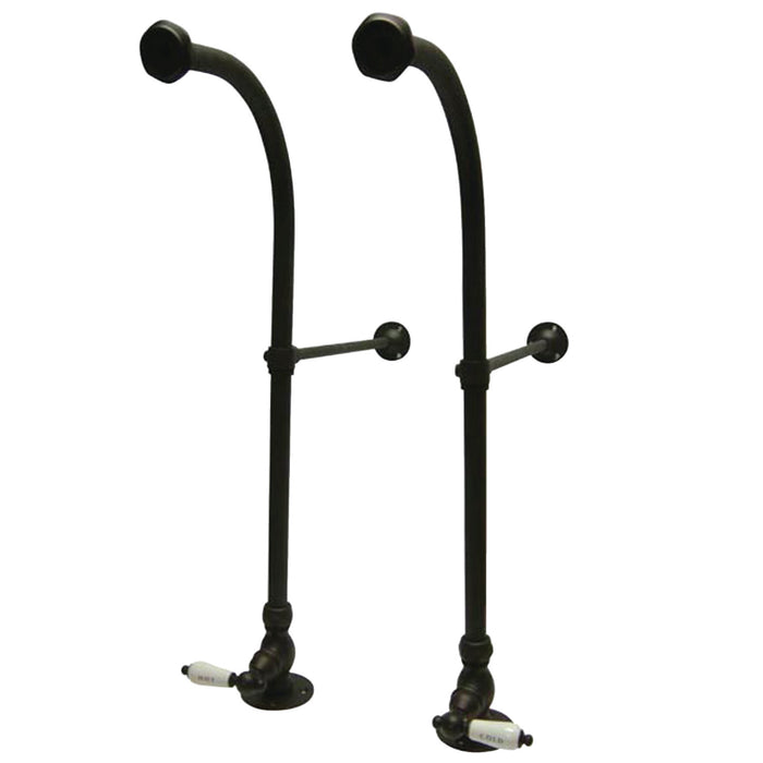 Kingston Vintage CC455HCL Rigid Freestand Supplies with Stops and Lever Handles, Oil Rubbed Bronze