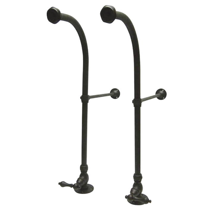 Kingston Vintage CC455ML Rigid Freestand Supplies with Stops and Lever Handles, Oil Rubbed Bronze