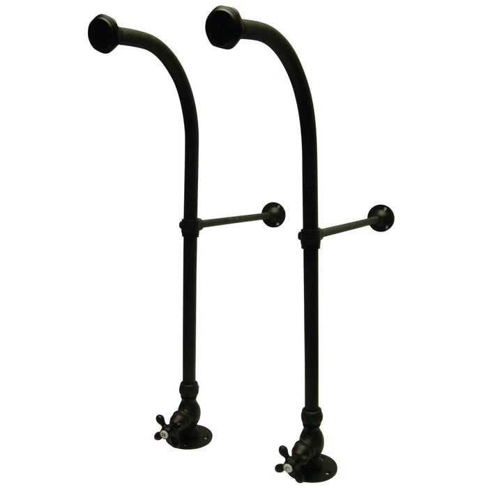 Kingston Vintage CC455MX Rigid Freestand Supplies with Stops and Cross Handles, Oil Rubbed Bronze