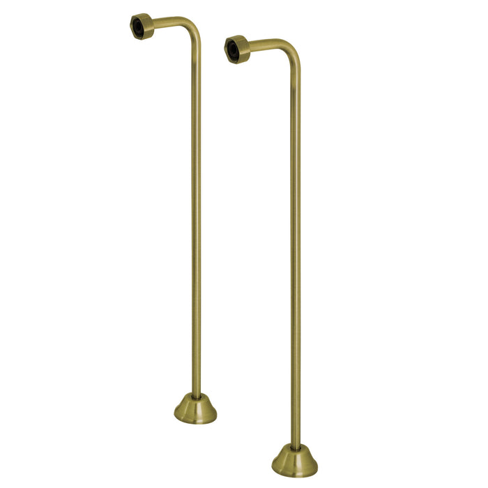 Kingston Vintage CC463 Single Offset Bath Supply, Antique Brass