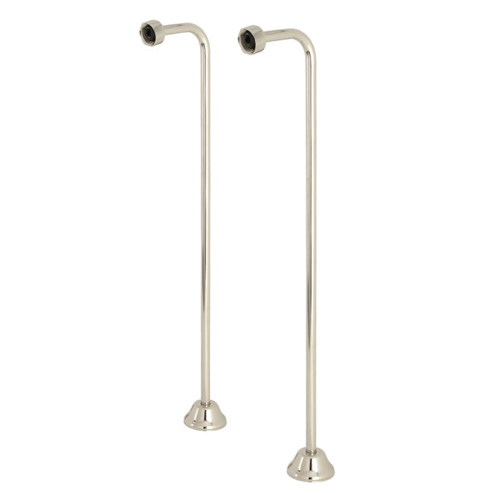 Kingston Vintage CC466 Single Offset Bath Supply, Polished Nickel