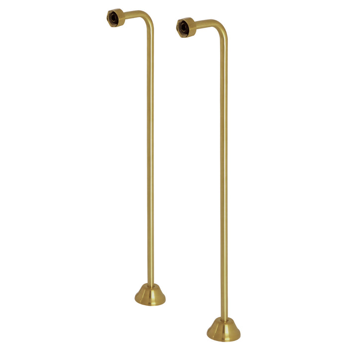 Kingston Vintage CC467 Single Offset Bath Supply, Brushed Brass
