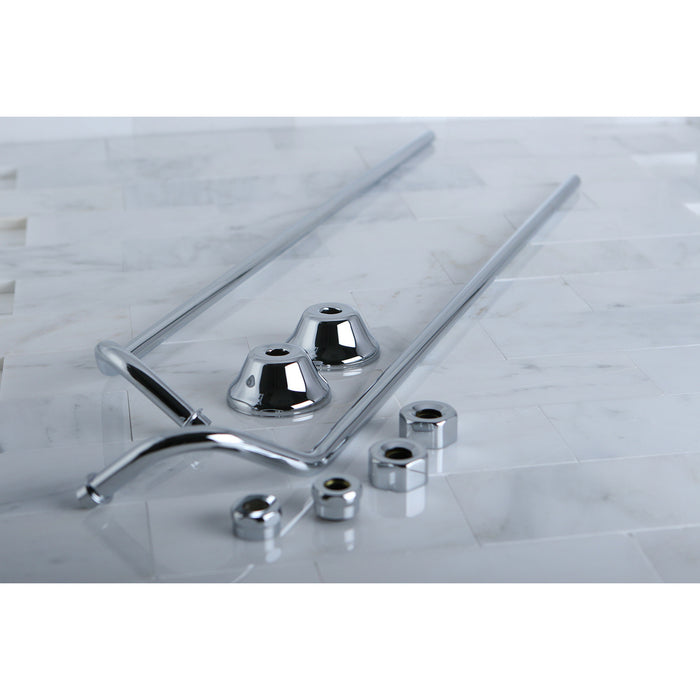 Kingston Vintage CC471 Double Offset Bath Supply, Polished Chrome