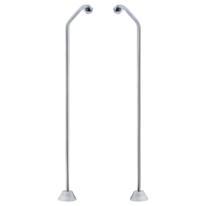 Kingston Vintage CC471 Double Offset Bath Supply, Polished Chrome