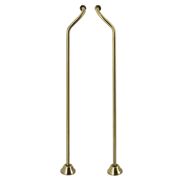 Kingston Vintage CC473 Double Offset Bath Supply, Antique Brass