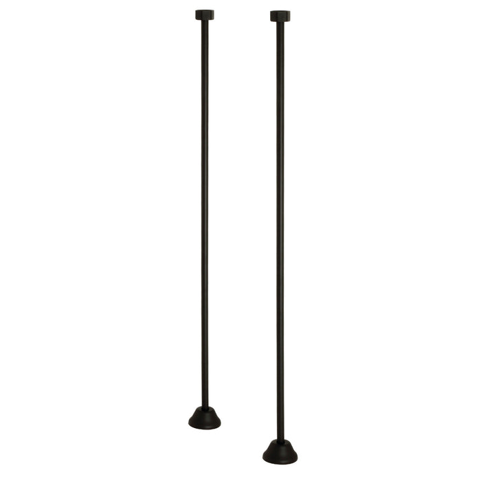 Kingston Vintage CC480 Straight Bath Supply, Matte Black