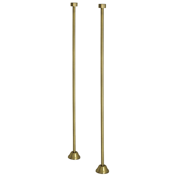 Kingston Vintage CC483 Straight Bath Supply, Antique Brass