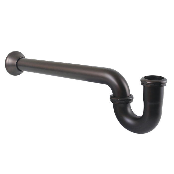 Kingston Vintage CC5125 1-1/2 Inch Decor P-Trap with Bell Flange, 19 Inch Length, 18 Gauge, Oil Rubbed Bronze