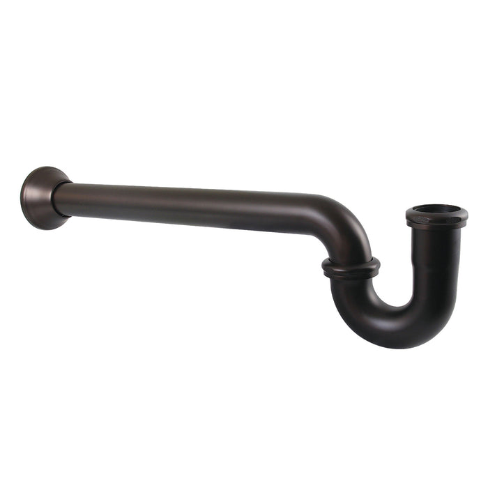 Kingston Vintage CC5245 1-1/4 (or 1-1/2) x 1-1/2 Inch Decor P-Trap with Bell Flange, 19 Inch Length, 18 Gauge, Oil Rubbed Bronze