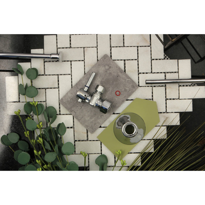 Trimscape CC53301DLTKF20 Contemporary Plumbing Toilet Trim Kit, Polished Chrome