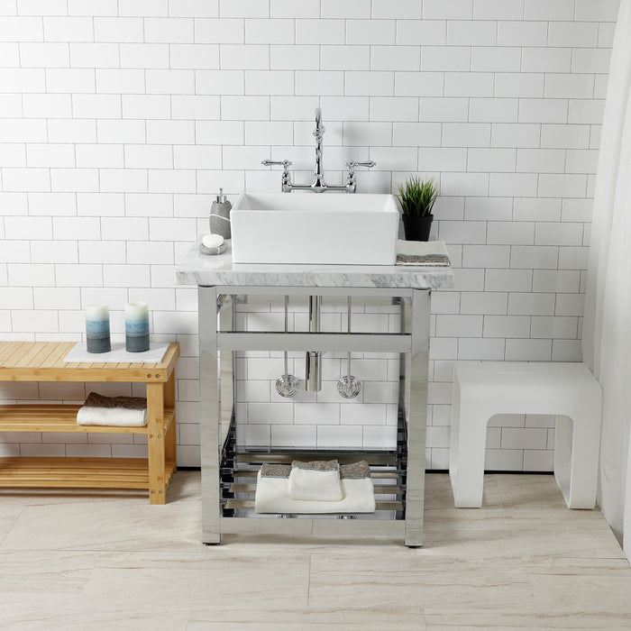 Trimscape CC53301DLTRMK1 Modern Plumbing Sink Trim Kit with Bottle Trap and Drain (No Overflow), Polished Chrome