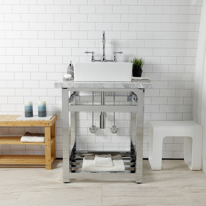 Trimscape CC53301DLTRMK1 Modern Plumbing Sink Trim Kit with Bottle Trap and Drain (No Overflow), Polished Chrome