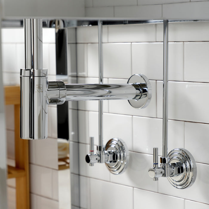 Trimscape CC53301DLTRMK1 Modern Plumbing Sink Trim Kit with Bottle Trap and Drain (No Overflow), Polished Chrome