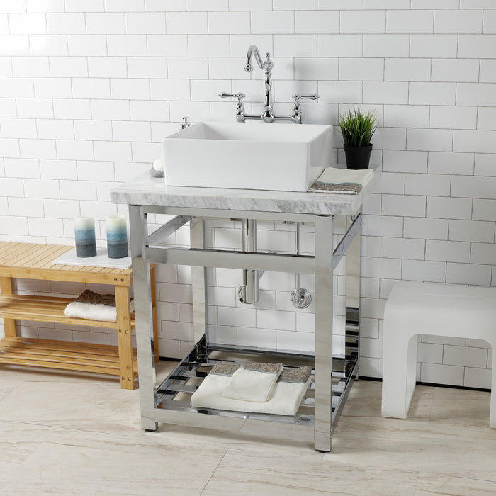 Trimscape CC53301DLTRMK2 Modern Plumbing Sink Trim Kit with Bottle Trap and Overflow Drain, Polished Chrome