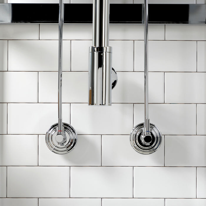 Trimscape CC53301DLTRMK2 Modern Plumbing Sink Trim Kit with Bottle Trap and Overflow Drain, Polished Chrome