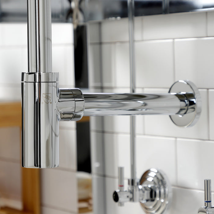 Trimscape CC53301DLTRMK2 Modern Plumbing Sink Trim Kit with Bottle Trap and Overflow Drain, Polished Chrome